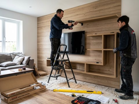 Стеновые панели дуб табак с текстурой дерева